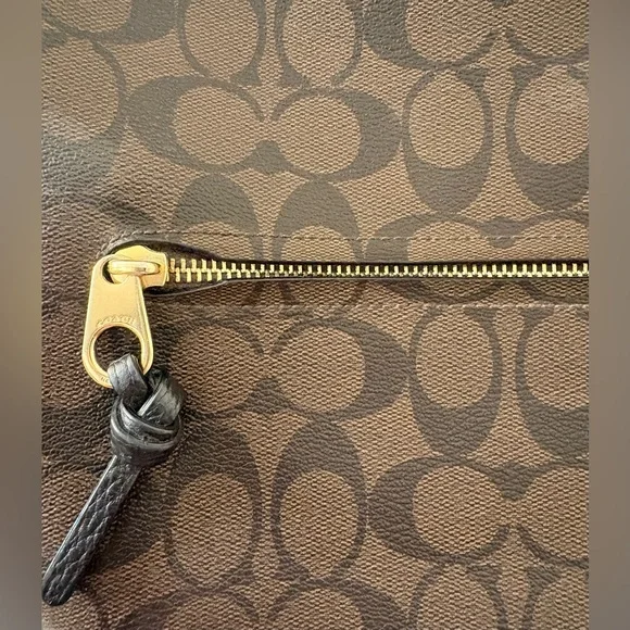 Coach Pennie Signature Canvas Pebble Leather Shoulder Bag - Picture 6 of 7